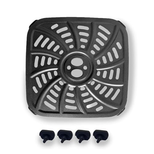 Quadratische Luftfritteusen, Metalleinlagen, antihaftbeschichtet, Kochzubehör, Luftfritteusen, Grillplatte, geeignet für 6QT Luftfritteusen von DOUDINGMAO