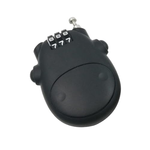 Regulierbares 4-stelliges Teleskopkabel Outdoor Passwörter Ringe Fixiert für Motorräder Helme Skitasche Starker Draht von DOUDINGMAO