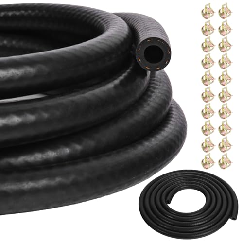 6 Meter Benzinschlauch 12mm Innendurchmesser Kraftstoffschlauch Ölschlauch Dieselschlauch mit 20 Stücke Schlauchschellen für kleine Motoren in Autos, Rasenmähern, Motorrädern und Traktoren 6 Meter Benzinschlauch 12mm Innendurchmesser Kraftstoffschlauch Ölschlauch Dieselschlauch mit 20 Stücke Schlauchschellen für kleine Motoren in Autos, Rasenmähern, Motorrädern und Traktoren von DOUJIAO