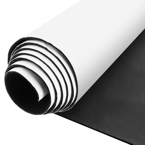 DOUJIAO Selbstklebende Schaumstoffrolle Schaumstoffplatte Zellkautschuk 300mm(B) x1.5mm(D) x3m(L) Neopren Schaumstoffplatte, SchalldämmungAntirutsch-Isolierschaumplatte von DOUJIAO