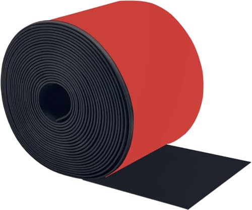 DOUJIAO Gummistreifen selbstklebend, Neopren Gummimatte Gummiplatte, （100mm（W） x1.5mm（D） x3m（L）） Vollgummiprofile, Gummiplatten für Abdichtung, DIY, Bodenschutz, Stoßdämpfung, Anti-Rutsch von DOUJIAO