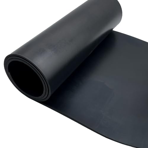 Gummistreifen Neopren Gummimatte Gummiplatten Vollgummiprofile für DIY-Abdichtungen, Bodenschutz, Antivibration, Anti-Rutsch, Bodenbeläge (400mmx3mmx1m) von DOUJIAO