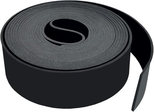 Gummistreifen Neopren Gummimatte Gummiplatten Vollgummiprofile für DIY-Abdichtungen, Bodenschutz, Antivibration, Anti-Rutsch, Bodenbeläge(25mmx3mmx3m) von DOUJIAO