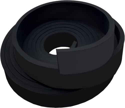 Gummistreifen Neopren Gummimatte Gummiplatten Vollgummiprofile für DIY-Abdichtungen, Bodenschutz, Antivibration, Anti-Rutsch, Bodenbeläge (25mmx5mmx3m) von DOUJIAO