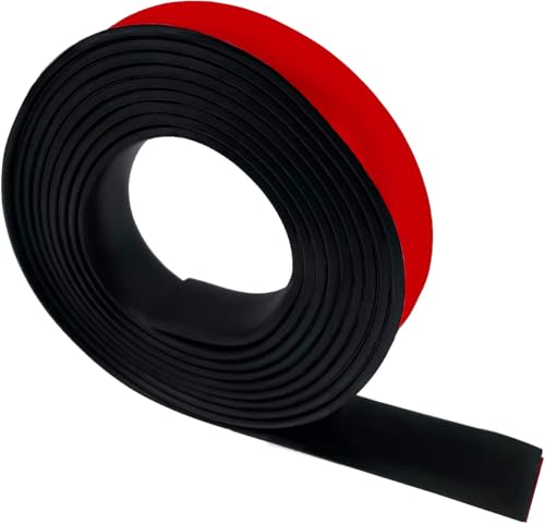 Gummistreifen selbstklebend, Neopren Gummimatte Gummiplatte, （25mm（W）x1.5mm（D）x3m（L））Vollgummiprofile, Gummiplatten für Abdichtung, DIY, Bodenschutz, Stoßdämpfung, Anti-Rutsch von DOUJIAO