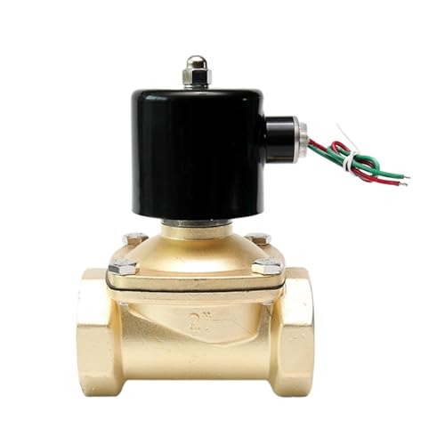 1,5 Zoll 2 Zoll 2-Wege-Magnetventil 230 V 12 V 120 V 24 V normalerweise geschlossen elektrisches Wasser Luft 1 Stücke(1-1/2",BSP_380VAC) von DOUKNAIL