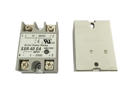 1 STÜCKE SSR10DA/SSR25DA/SSR40DA/SSR50DA/SSR60DA/SSR80DA/SSR100DA SSR40AA SSR40DA-H SSR-Relais, Eingang 3-32 VDC, Ausgang 24-380 VAC(SSR10AA) von DOUKNAIL