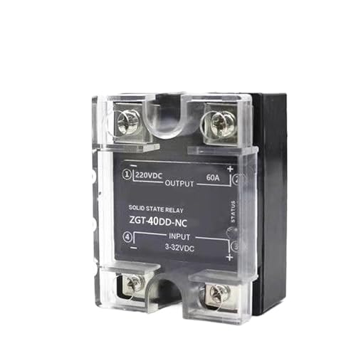 1 Stücke 10A 25A 40A DD NC Öffner SSR Einphasig DC Steuerung DC Kühlkörper SSR-25DD 40DD NC Solid State Relais(40DD) von DOUKNAIL
