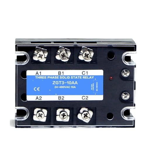 10A 25A 40A 60A 80A AA Dreiphasiges SSR AC-Steuerung AC-Aluminiumheizkörper for 40AA Kühlkörper SSR AC zu AC Waschbecken Solid State Relais 1 Stücke(10AA) von DOUKNAIL