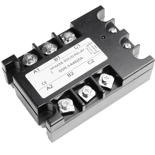 10A 25A 40A SSR 3-Phasen-Halbleiterrelais SSR-10 AC-zu-AC-Halbleiterrelais 25 SSR-Relais Dreiphasiges SSR 25A Rele 1 Stücke(A4825A) von DOUKNAIL