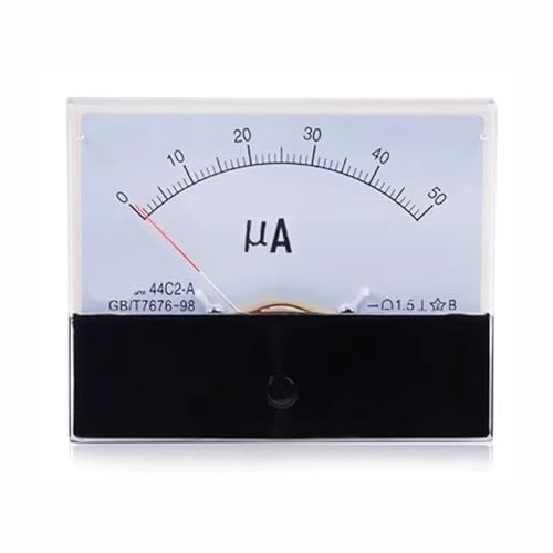 44C2 50UA- 500UA Analog Panel Zeiger Typ Amperemeter 44C2-A Mechanische Meter 1Pcs(300UA) von DOUKNAIL