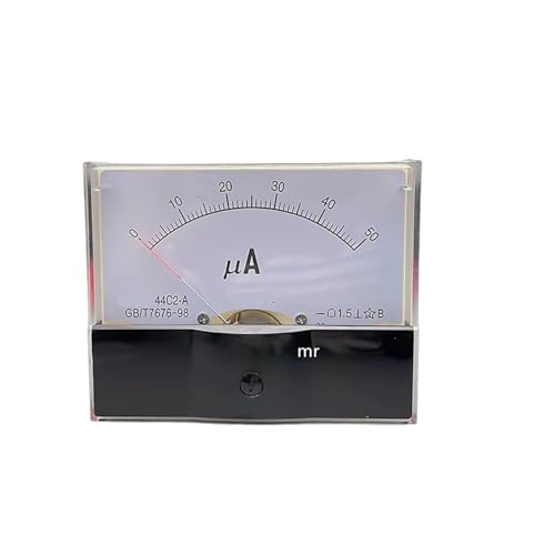 44C2-50uA 100UA 200UA 300UA 500UA + / -50uA Mikroamperemeter Zeigertyp DC 1 Stücke(500UA) von DOUKNAIL