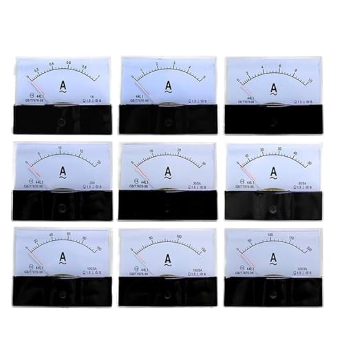 44L1 AC Amperemeter Analog Panel Zeiger Amperemeter AC 1A-500A 100 * 80mm 1Pcs(300A (5A)) von DOUKNAIL