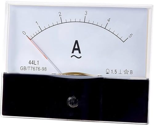 44L1 Zeigertyp AC Amperemeter 1A2A3A5A10A20A30A50A Analog Current Panel Amp Gauge 1 Stücke(5A) von DOUKNAIL