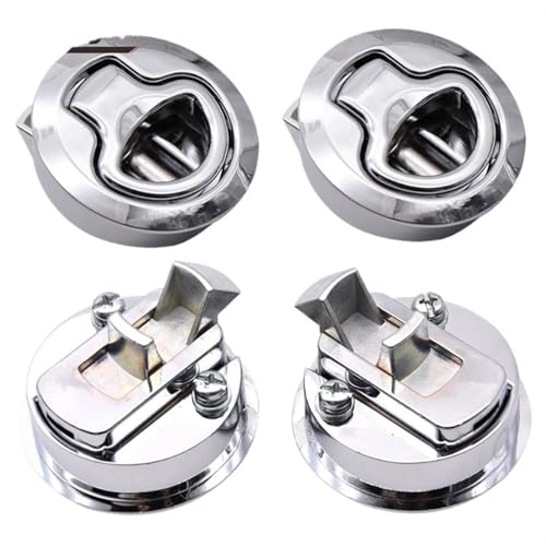 4Pcs Boot Luke Latch Pull Flush Boot Marine Riegel Runde Fit von DOUKNAIL