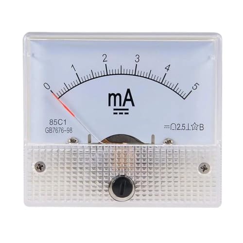 85C1 Analoges Strom-Panel-Messgerät DC 1mA-00mA Amperemeter 1St(0-200mA) von DOUKNAIL