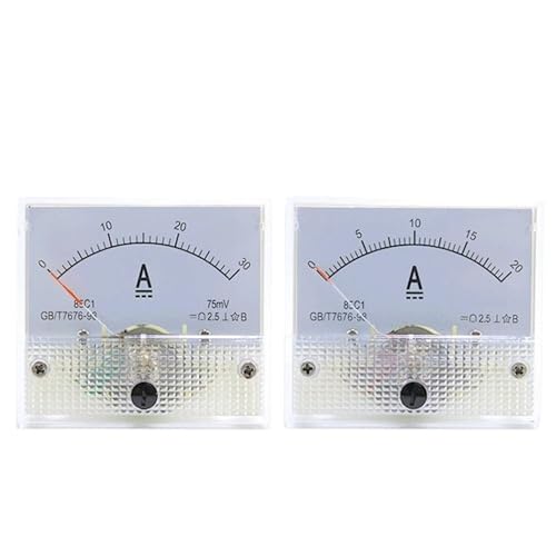 85C1 DC Analog Panel Voltmeter Amperemeter Amp Volt Meter Gauge 1A-500A 1Pcs(10A) von DOUKNAIL