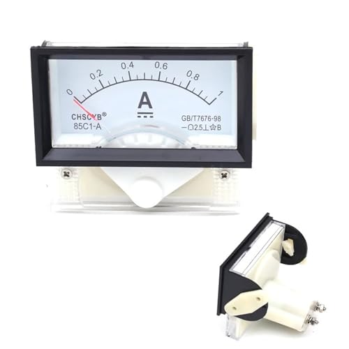 85C17 Analog Current Panel Meter Amperemeter for Schaltungsprüfung Ampere Tester Messgerät DC 1A-100A 1Pcs(20A) von DOUKNAIL