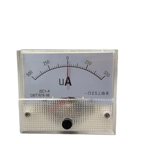 85c1 Bidirektionales Amperemeter, positiv und negativ, Amperemeter ± 25u± 25ua-500mA, 11 Stück(-500uA To 500uA) von DOUKNAIL