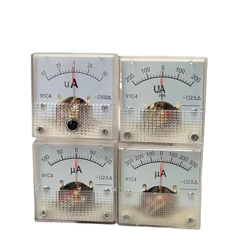 91C4-UA DC Zeiger Typ Amperemeter Analog Mechanik Platte Tisch 1Pcs(50UA -0-50UA) von DOUKNAIL