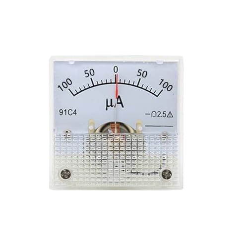 91C4-UA DC Zeigertyp Amperemeter 50A -0-100A 200A 300A Analoge Mechanik Platte Tisch 1Pcs(100UA -0-100UA) von DOUKNAIL