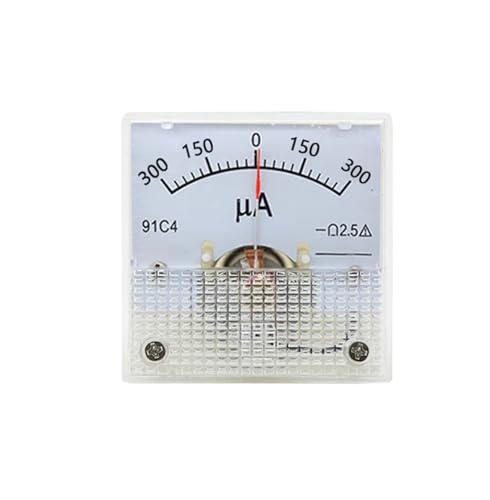 91C4-UA DC Zeigertyp Amperemeter 50A -0-100A 200A 300A Analoge Mechanik Platte Tisch 1Pcs(300UA -0-300UA) von DOUKNAIL