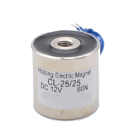 D25mm * H25mm 6KG 60N Halten Elektrischer Magnet Hebe Solenoid Sucker DC 6V 12V 24V 1Pcs(12V) von DOUKNAIL