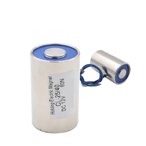 D25mm * H40mm 8KG 80N Halten Elektrischer Magnet Hebe Solenoid Sucker DC 6V 12V 24V 1Pcs(24V) von DOUKNAIL