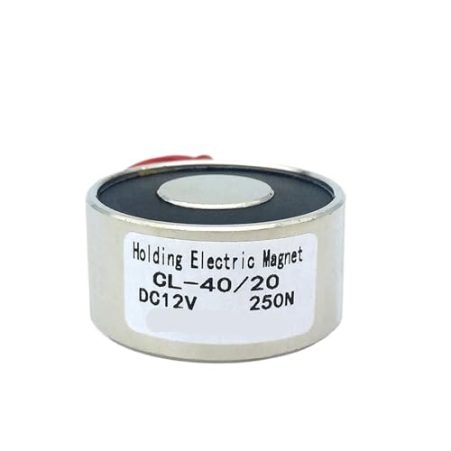 D40mm * H20mm Halten Elektrischer Magnet Heben 25KG/55lbs/250N Solenoid Sucker Elektromagnet DC612/24V 1Pcs(6V) von DOUKNAIL