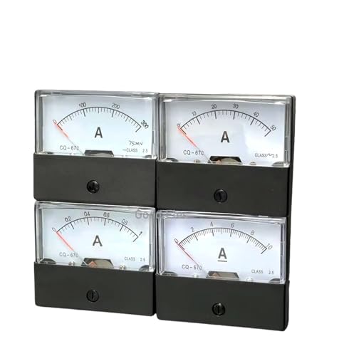 DC DH670 1A-500A Analog Strom Panel Meter Ampere Amperemeter 1Pcs(500A) von DOUKNAIL