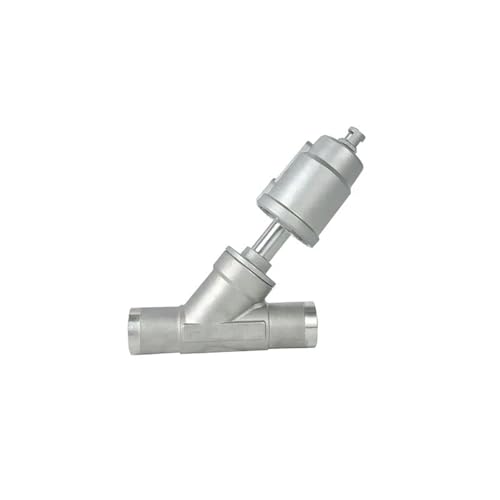 DN32 Edelstahl Pneumatische Schweißen Winkel Sitz Ventil Mit Antrieb 1Pcs(NORMALLY CLOSED_DOUBLE ACTING) von DOUKNAIL