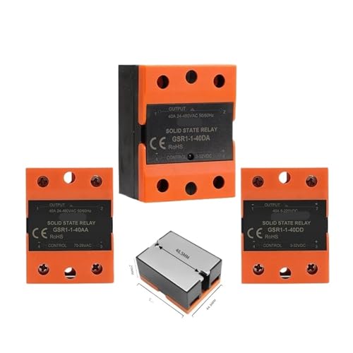 Einphasiges Halbleiterrelais DC zu AC DC zu DC AC zu AC 10A 25A 40A 60A 80A 100A 120A ohne Abdeckung GSR1-1 1 Stücke(DC to DC,120A) von DOUKNAIL