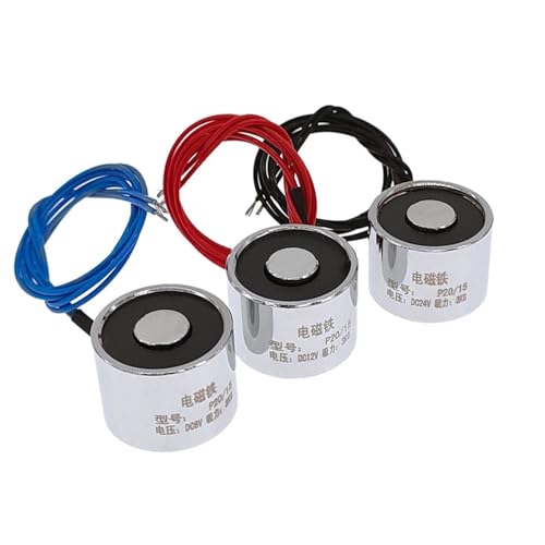 Elektromagnet P20/15 Elektromagnet DC 6V 12V 24V Saugkraft 3KG 30N Elektromagnet Solenoid 1St(12V) von DOUKNAIL