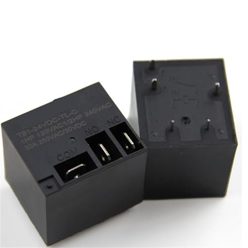Relais JQX-30F (T91) JQX-30F (T91)-5VDC JQX-30F (T91)-12VDC JQX-30F (T91)-24VDC JQX 30F T90 5PIN 30A 4PIN 10 Stücke(5VDC) von DOUKNAIL