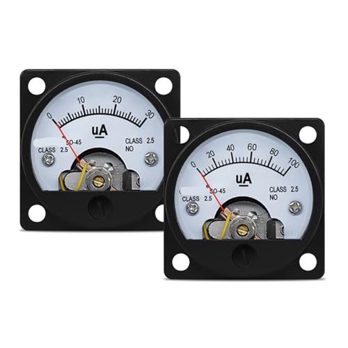 SO-45 DC Mikroamperemeter Zeiger 30uA-1000uA Panelmeter 1 Stücke(DC AMMETER_50UA) von DOUKNAIL