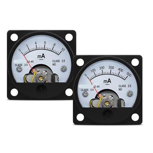 SO-45 DC Milliampere Meter 1mA-1000mA Zeiger Strom 1Pcs(DC AMMETER_10MA) von DOUKNAIL