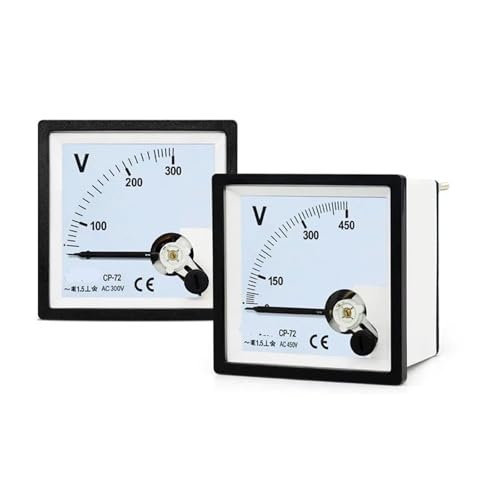 SQ-72 CP-72 AC Voltmeter Zeigermessgerät 5V-800V 1St(AC VOLTMETER_450V) von DOUKNAIL
