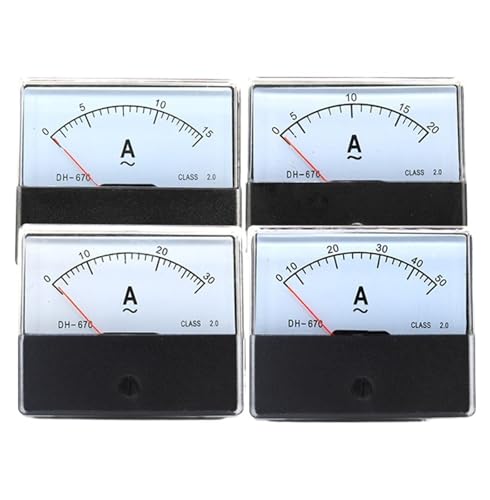 Zeigertyp AC Amperemeter DH-670-A 30A-600A Rechteckiges Ampere Nadel Panel Meter 1 Stücke(5A) von DOUKNAIL