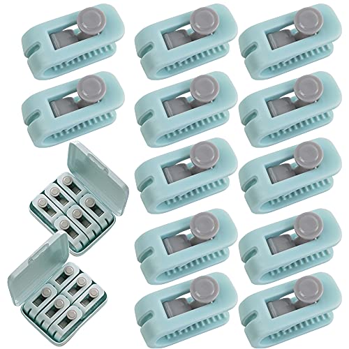 DOULEIN Bettbezug Halter Clips,12 Pcs Schnalle Bettdecken Clip Hohe Elastizität Bettdecken-Clips Anti Rutsch Klemme Clips zur Befestigung der Bettdecke von DOULEIN