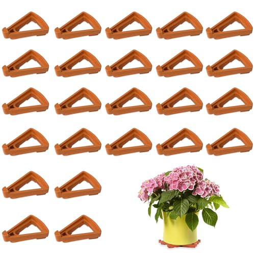 DOULEIN Blumentopffüße,24 Stück Dreieck Blumentopf Rack Pflanze Topf Füße Blumentopf Riser Unsichtbare Blumentopf Erhöhung für Innen und Außenbereich DOULEIN Blumentopffüße,24 Stück Dreieck Blumentopf Rack Pflanze Topf Füße Blumentopf Riser Unsichtbare Blumentopf Erhöhung für Innen und Außenbereich von DOULEIN