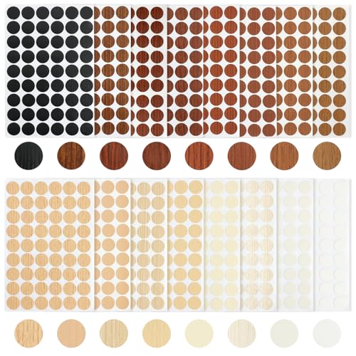 Selbstklebende Schraubenabdeckungen,16 Sheets 864 Pcs Schraubenloch Aufkleber PVC Selbstklebend Abdeckkappen für Wandschränke,Schreibtische,Möbel Reparaturen Selbstklebende Schraubenabdeckungen,16 Sheets 864 Pcs Schraubenloch Aufkleber PVC Selbstklebend Abdeckkappen für Wandschränke,Schreibtische,Möbel Reparaturen von DOULEIN