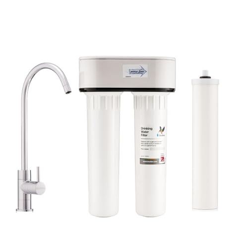 Doulton Untertisch-Wasserfiltersystem - DUO mit 1/4“ BSP Fluoridreduzierung + Biotect Ultra Ceramic Inline Wasserfilter + Säulenwasserhahn. Reduziert Verunreinigungen | 1/4“ BSP + M12 Gewinde Doulton Untertisch-Wasserfiltersystem - DUO mit 1/4“ BSP Fluoridreduzierung + Biotect Ultra Ceramic Inline Wasserfilter + Säulenwasserhahn. Reduziert Verunreinigungen | 1/4“ BSP + M12 Gewinde von DOULTON