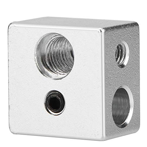 ALUMINIUM MK10 EXTRUDER HOTEND HEATER BLOCK HOCHWERTIGE 3D DRUCKER ERSAZZTEIL MIT M7 GEWINDE FÜR 3D DRUCKER 20X20X13MM von DOUQIFEI