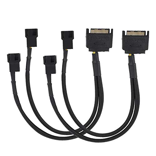 DOUQIFEI 2 SATAS 15-Pin auf 2 x 4-Pin Lüfteradapterkabel zur Stromversorgung von PC-Lüftern DOUQIFEI 2 SATAS 15-Pin auf 2 x 4-Pin Lüfteradapterkabel zur Stromversorgung von PC-Lüftern von DOUQIFEI