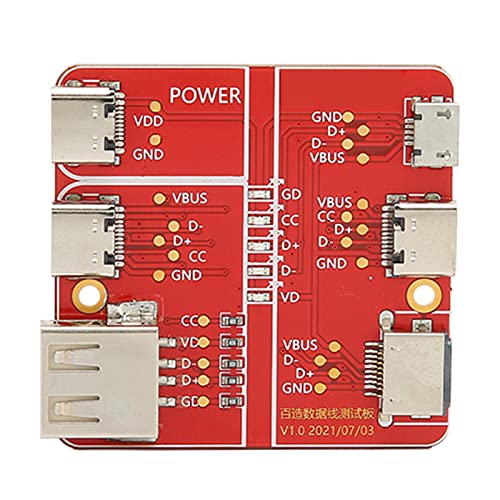 Datenkabel-Ein-Aus-Erkennungskarte, Typ-C+Micro+Lightnings Drei-in-Eins-Datenkabel-Tester, geeignet für die Typ-C-Mikrogrenzfläche von DOUQIFEI