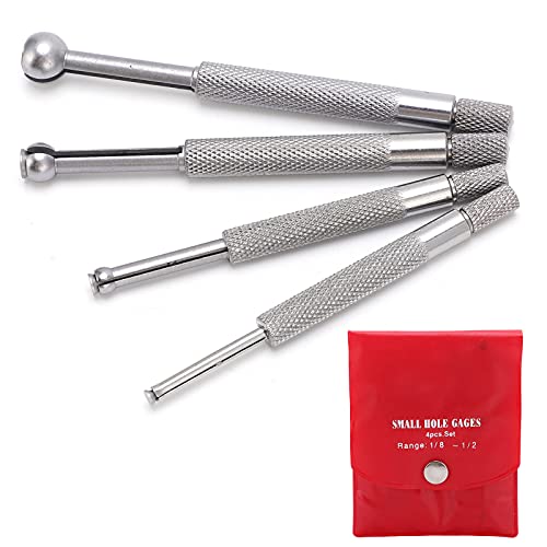 PRÄZISIONS BOHRUNG MESSGERÄT HOCHWERTIGE TELESKOP MESSFÜHLER SET VOLLKUGEL AUS STABILEM STAHL MESSBEREICH 3 13MM FÜR KLEINE BOHRUNGEN NUTEN UND RILLEN 4 TEILE von DOUQIFEI