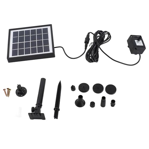 Solar Wasserpumpe Hochleistung Solarpanel 6V 1.5W Mehrere Springbrunnen Modi Starker Wasserfluss Einfache Installation Vielseitig und Umweltfreundlich für Garten Teich und von DOUQIFEI