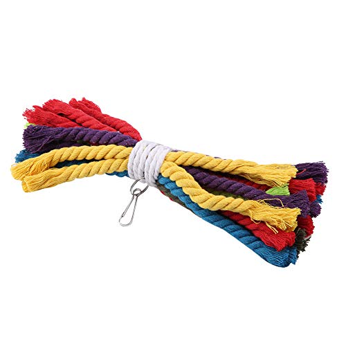 VOGELSPIELZEUG PAPAGEIENSPIELZEUG KAUFSPIELZEUG FARBIGE BAUMWOLLSEILE HÄNGENDES Spielzeug FÜR VÖGEL SICHERES Material 23.5CM VOGELSPIELZEUG PAPAGEIENSPIELZEUG KAUFSPIELZEUG FARBIGE BAUMWOLLSEILE HÄNGENDES Spielzeug FÜR VÖGEL SICHERES Material 23.5CM von DOUQIFEI
