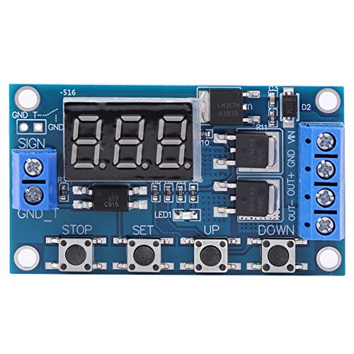 Zeitschaltuhr Relais Modul 12 24V Timer Delay Switch Circuit Board Optokoppler Isolierung Industrielle Platine für Automatisierungstechnik und Elektronikprojekte 60 x 34mm Zeitschaltuhr Relais Modul 12 24V Timer Delay Switch Circuit Board Optokoppler Isolierung Industrielle Platine für Automatisierungstechnik und Elektronikprojekte 60 x 34mm von DOUQIFEI