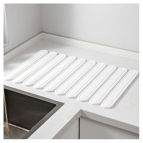 DOUZIO Stein-Trockenmatte für Küchentheke, 60 x 39 cm, faltbare Stein-Abtropfmatte, Badezimmer, schnell trocknend und super saugfähig, Kieselgur-Badmatte für Geschirrständer, Geschirrflaschen, Tassen von DOUZIO